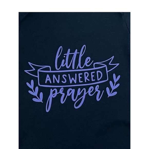 Little Answered Prayer Infant Cute Creeper|Bodysuit Religious|Baby Shower Gift - Picture 3 of 7